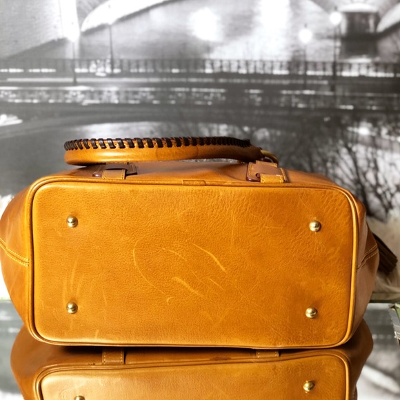 Dooney & Bourke Camel Zipper Handbag - Picture 6 of 8